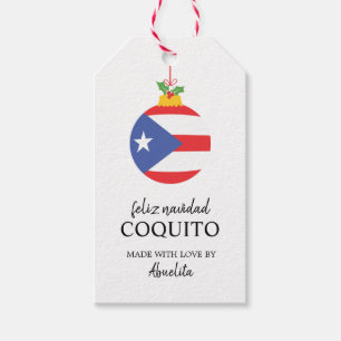 Étiquettes-cadeau Coconut tropical Coquito Christmas Drink Tags cade