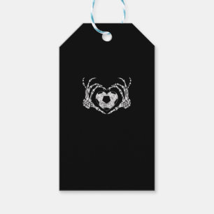 Étiquettes-cadeau Coeur de football Squelette main Halloween Costume
