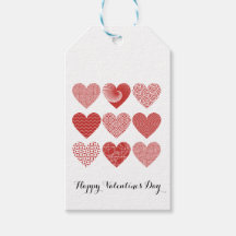 Coeur rouge et blanc simple