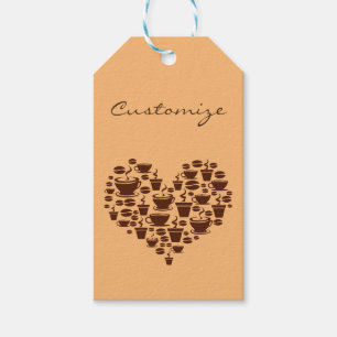 Étiquettes-cadeau Coffee Lover Heart Thunder_Cove
