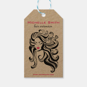 Étiquettes-cadeau Coiffure rétro Marques suspendues de produit