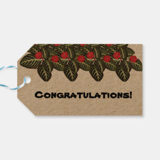 Étiquettes-cadeau coleção Flores do Brasil capuchinha, 