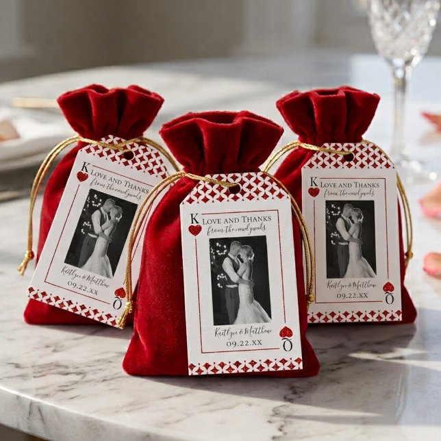 Étiquettes-cadeau Collection de cartes de mariage Monogram (Créateur téléchargé)