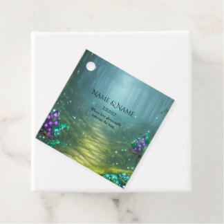 Étiquettes Cadeau Collection de mariage Élégance bioluminescente