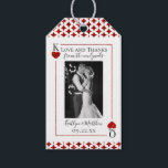 Étiquettes-cadeau Collection de Mariages de cartes de lecture Monogr<br><div class="desc">Célébrez dans le style avec ces étiquettes mariages design et très tendance. Le design est facile à personnaliser avec votre libellé d'événement spécial et vos invités seront ravis quand ils verront ces étiquettes fabuleuses.</div>