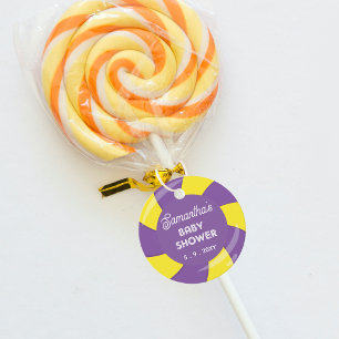 Étiquettes Cadeau Coloré Sweet Fun Candy Baby shower à thème