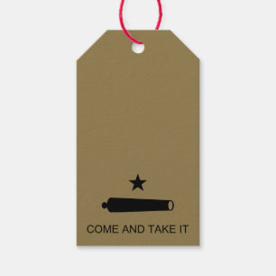 Étiquettes-cadeau Come & Take It ! Flag de Texas State