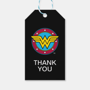 Étiquettes-cadeau Comics DC   Wonder Woman Circle & Stars Logo