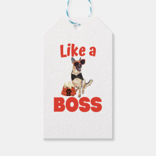 Étiquettes-cadeau Comme Un Patron Allemand Boss