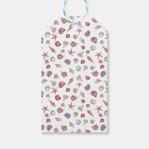 Étiquettes-cadeau Composition de aquarelle sous-marine Série Design