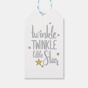 Étiquettes-cadeau Comptines Image Scintille Scintille Petite Concept