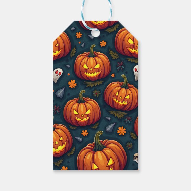 Étiquettes-cadeau Concept Halloween (Devant)