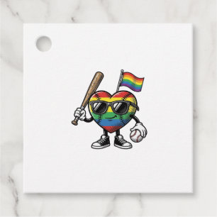 Étiquettes Cadeau Conception de chemise de fierté de baseball de cœu