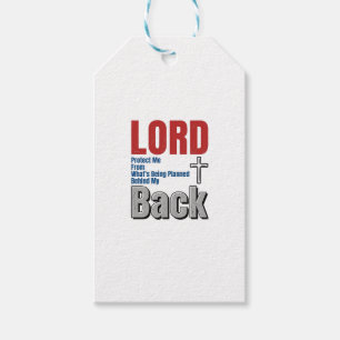 Étiquettes-cadeau Conception de chemise de foi chrétienne Lord Prote