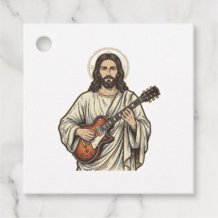 Étiquettes Cadeau Conception de chemise de gravure de guitariste sac