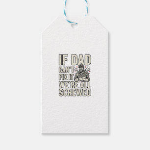 Étiquettes-cadeau Conception de chemise drôle papa mécanicien si pap