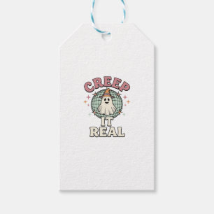 Étiquettes-cadeau Conception de chemise Halloween Ghost Disco Creep