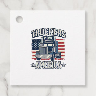Étiquettes Cadeau Conception de chemise vintage pour camionneurs Ame
