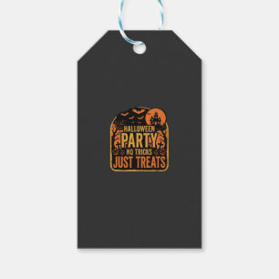 Étiquettes-cadeau Conception de fête d'Halloween pas de tours juste