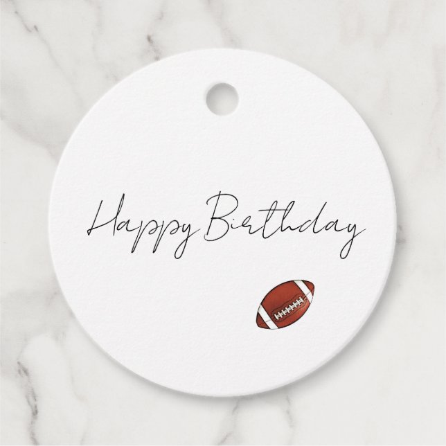 Étiquettes Cadeau Conception de football minimale MVB (Devant)