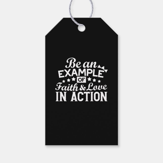 Étiquettes-cadeau Conception de la motivation chrétienne - Foi, Amou (Devant)