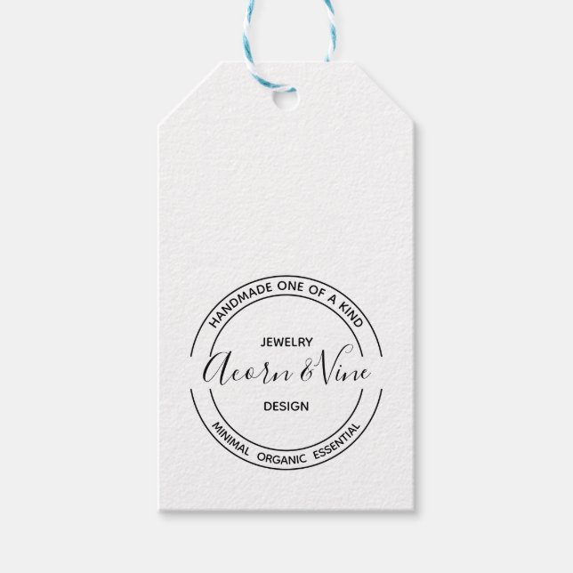 Étiquettes-cadeau Conception de marque professionnelle moderne | Kra (Devant)