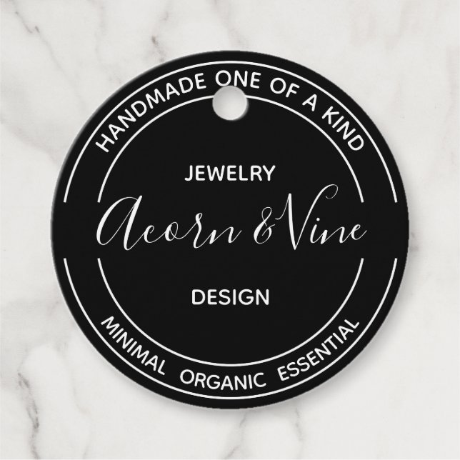 Étiquettes Cadeau Conception de marque professionnelle moderne | Noi (Devant)