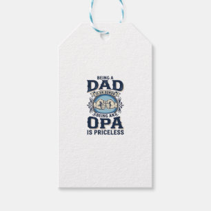 Étiquettes-cadeau Conception de t-shirt vintage avec un coup de poin