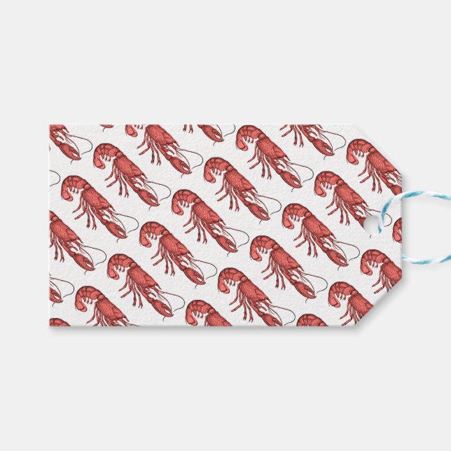 Étiquettes-cadeau Conception d'image Red Lobster (Devant (Horizontal))