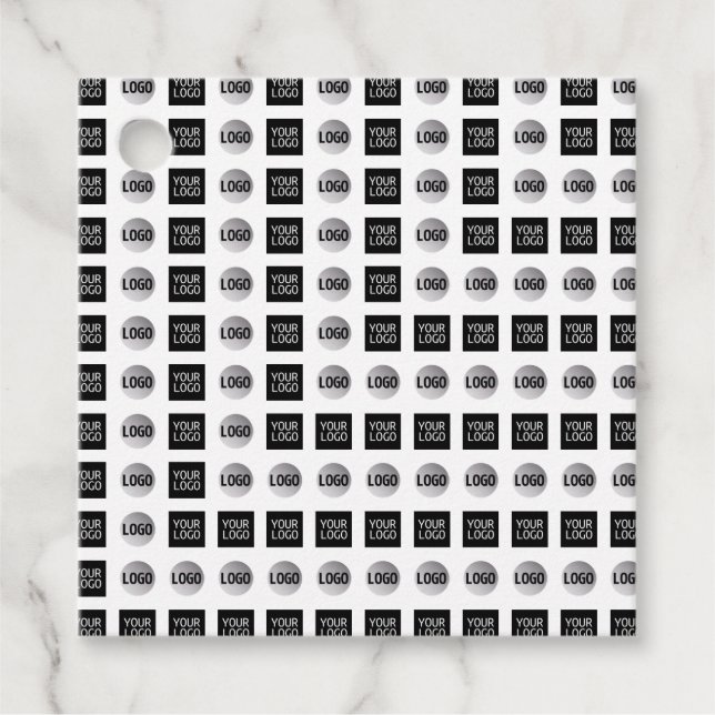 Étiquettes Cadeau Conception du Motif du logo géométrique 2 (Devant)