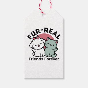 Étiquettes-cadeau Conception "Fur-Real Friends Forever"