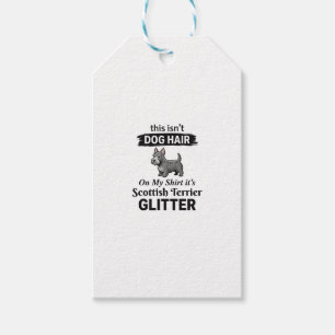 Étiquettes-cadeau Conception Scottish Terrier Pailleté Amateur de Ch