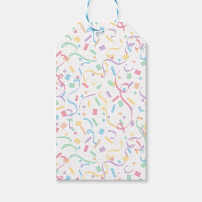 Étiquettes-cadeau Confetti Pastels (Surprise) (Devant)