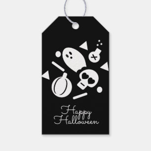 Étiquettes-cadeau Confettis de Halloween pour friandises de Trick or