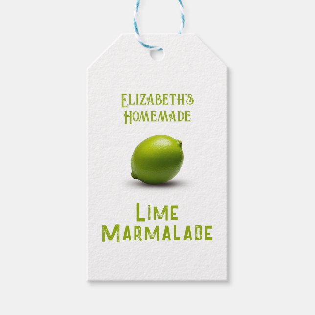 Étiquettes-cadeau Confiture de citron vert (Devant)