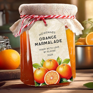 Étiquettes-cadeau confiture d'orange vintage recette maison garde-ma
