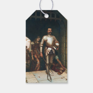 Étiquettes-cadeau Conquête (Chevalier historique en victoire)