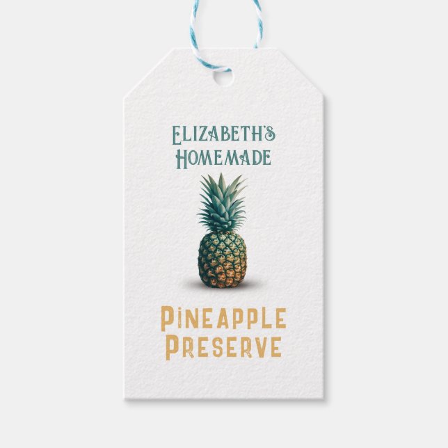Étiquettes-cadeau Conserve d'ananas (Devant)
