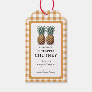 Étiquettes-cadeau Conserve de Chutney d'Ananas