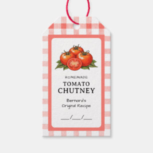 Étiquettes-cadeau Conserve de Chutney de Tomate