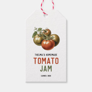 Étiquettes-cadeau Conserve de confiture de tomates maison 