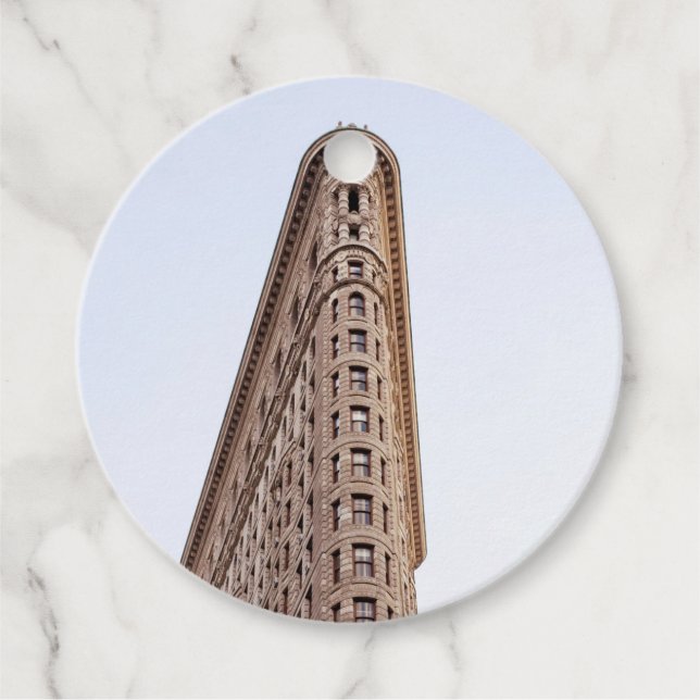 Étiquettes Cadeau Construction de Flatiron (Devant)