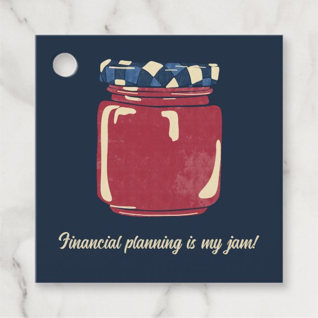 Étiquettes Cadeau Consultant, Petite Entreprise Jam Marketing (Devant)