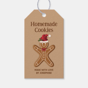 Étiquettes-cadeau Cookie de Noël en pain d'épices - Cookies faits ma