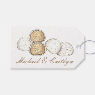 Étiquettes-cadeau Cookies de mariage italiens mexicains Russian Teac