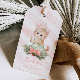 Étiquettes-cadeau Cookies de Noël chat Tags cadeaux