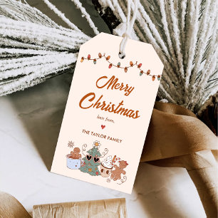 Étiquettes-cadeau Cookies Noël fête d'anniversaire