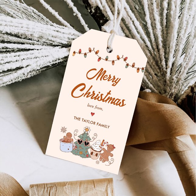 Étiquettes-cadeau Cookies Noël fête d'anniversaire (Créateur téléchargé)