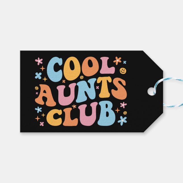 Étiquettes-cadeau Cool Aunts Club III (Devant (Horizontal))