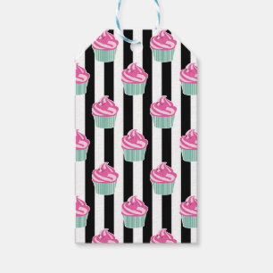 Étiquettes-cadeau Cool tendance noir et blanc